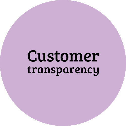Customer  transparency